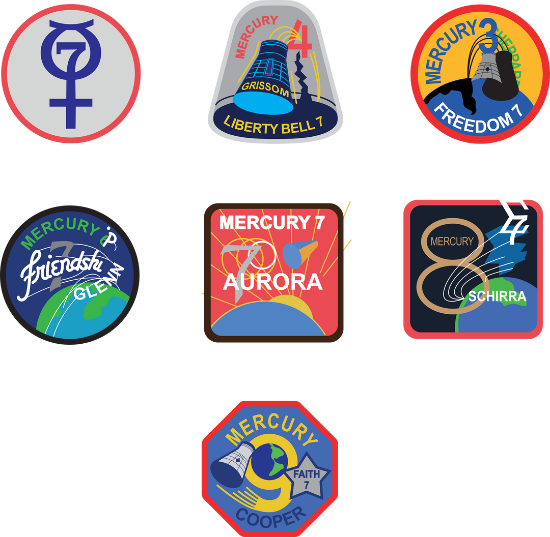 Project Mercury 7psc. Stickers Pack